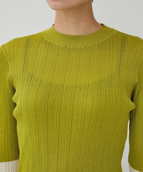 city（シティ）の「【CITY】ライトシアーランダムリブニット（ニット/セーター・レディース・ブラック/ライム/アイボリー・FREE）」の6枚目の写真