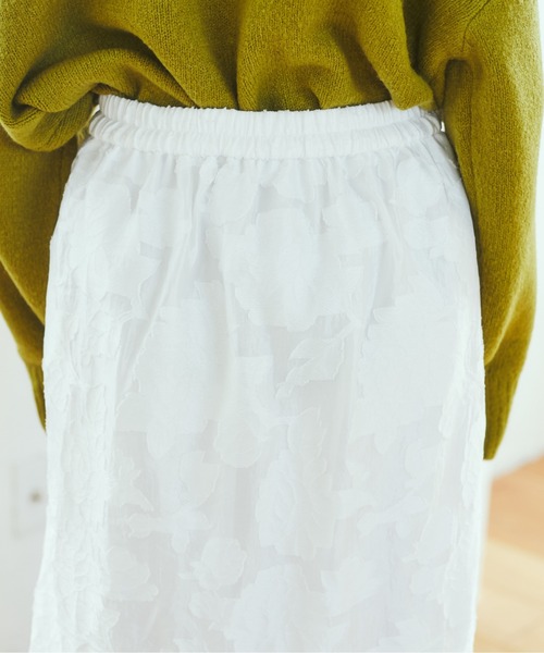 ANGIE VINTAGE by meg(アンジーヴィンテージバイメグ)の「【megコラボ】シアージャガードティアードスカート(スカート・レディース・ホワイト/ブラック/アイボリー・FREE)」の10枚目の写真