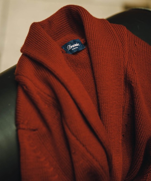 DRUMOHR × BEAMS F / 別注 5ゲージ ショールカラー カーディガン