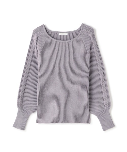 PROPORTION BODY DRESSING（プロポーションボディドレッシング）の「デコルテケーブルニット / 1212270025（ニット/セーター・レディース・グレー/グリーン/ダークグレー/ホワイト系その他・SMALL/MEDIUM）」の20枚目の写真