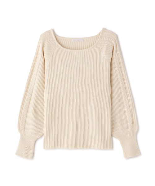 PROPORTION BODY DRESSING（プロポーションボディドレッシング）の「デコルテケーブルニット / 1212270025（ニット/セーター・レディース・グレー/グリーン/ダークグレー/ホワイト系その他・SMALL/MEDIUM）」の18枚目の写真