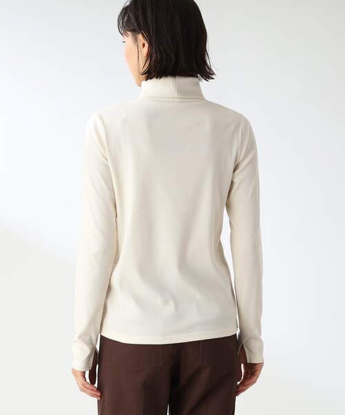 THE SHOP TK （ザ ショップ ティーケー ）の「◆【着映え＆着回し】リブジャージタートル（Tシャツ/カットソー・レディース・ピンク系/ブラック/ブルー/オフホワイト・12）」の8枚目の写真