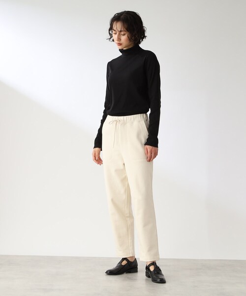 THE SHOP TK （ザ ショップ ティーケー ）の「◆【着映え＆着回し】リブジャージタートル（Tシャツ/カットソー・レディース・ピンク系/ブラック/ブルー/オフホワイト・12）」の6枚目の写真