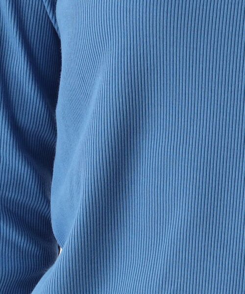 THE SHOP TK （ザ ショップ ティーケー ）の「◆【着映え＆着回し】リブジャージタートル（Tシャツ/カットソー・レディース・ピンク系/ブラック/ブルー/オフホワイト・12）」の9枚目の写真