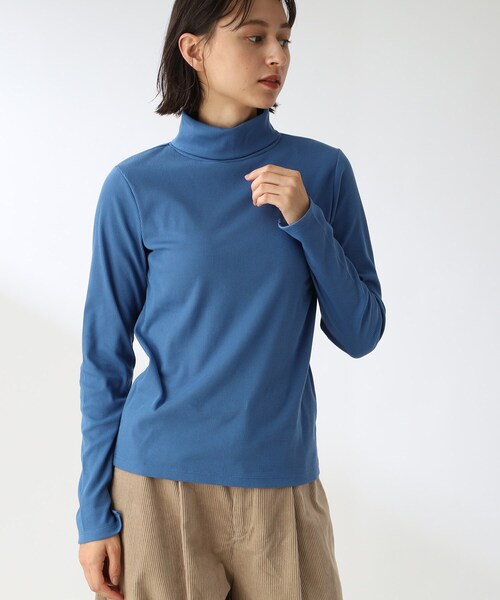 THE SHOP TK （ザ ショップ ティーケー ）の「◆【着映え＆着回し】リブジャージタートル（Tシャツ/カットソー・レディース・ピンク系/ブラック/ブルー/オフホワイト・12）」の16枚目の写真