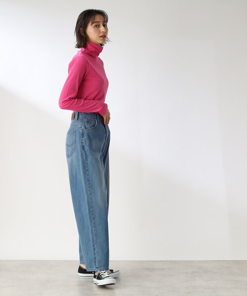 THE SHOP TK （ザ ショップ ティーケー ）の「◆【着映え＆着回し】リブジャージタートル（Tシャツ/カットソー・レディース・ピンク系/ブラック/ブルー/オフホワイト・12）」の17枚目の写真