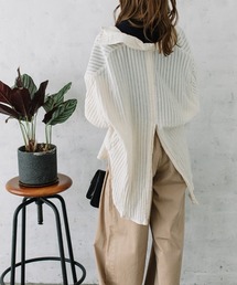 Flugge | back slit stripe SH/バックスリットストライプシャツ(シャツ/ブラウス)