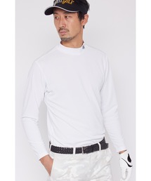 HIGH ST. GOLF∴バックハニカム 長袖モックネックシャツ <AdE>