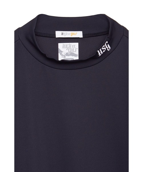 TORNADO MART(トルネードマート)の「HIGH ST. GOLF∴バックハニカム 長袖モックネックシャツ <AdE>(Tシャツ/カットソー・メンズ・ブラック/ホワイト・L/LL/S)」の13枚目の写真