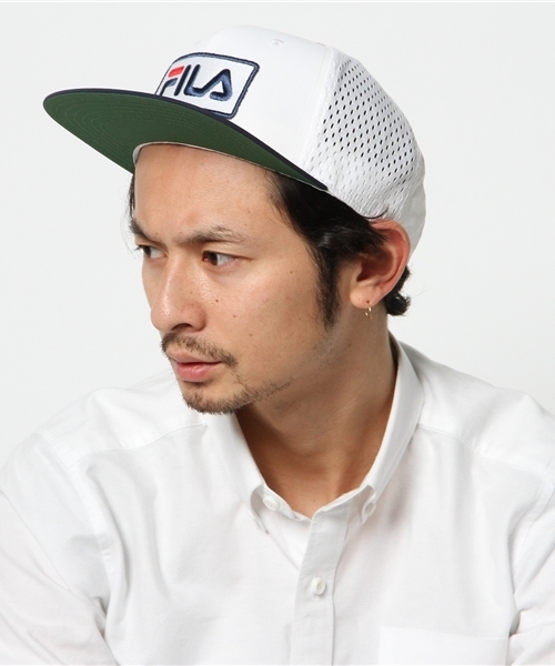 FILA（フィラ）の「WEGO/FILA FLSスポーツメッシュキャップ（キャップ・メンズ・ホワイト/ブラック/ネイビー・FREE）」の4枚目の写真