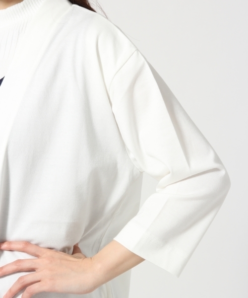 HARE（ハレ）の「テンジクロングカーディガン7分袖(HARE)（カーディガン/ボレロ・レディース・オフホワイト/グレー・FREE）」の8枚目の写真
