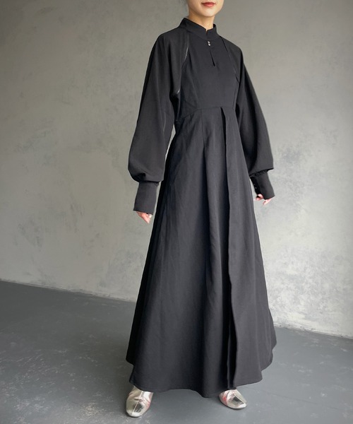 &g'aime(アンジェム)の「【&g’aime】パイピングフレアワンピース(ワンピース・レディース・チャコールグレー/ブラック・FREE)」の9枚目の写真