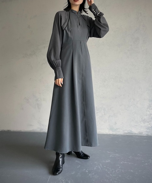 &g'aime(アンジェム)の「【&g’aime】パイピングフレアワンピース(ワンピース・レディース・チャコールグレー/ブラック・FREE)」の19枚目の写真