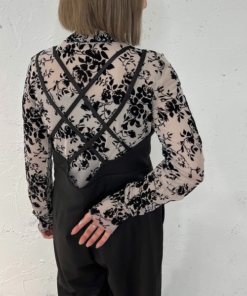 apres jour mignon(アプレジュールミニョン)の「バッククロスサロペット【ZOZOTOWN限定アイテム】(サロペット/オーバーオール・レディース・ブラック/ダークブラウン・X-LARGE/MEDIUM/SMALL)」の6枚目の写真