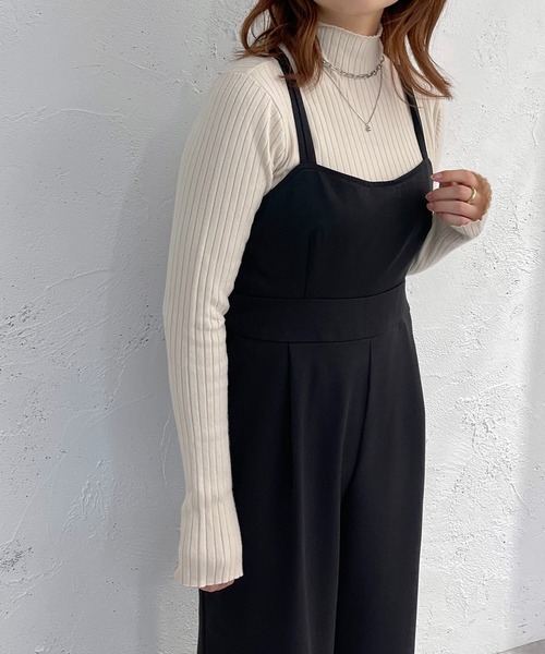 apres jour mignon(アプレジュールミニョン)の「バッククロスサロペット【ZOZOTOWN限定アイテム】(サロペット/オーバーオール・レディース・ブラック/ダークブラウン・X-LARGE/MEDIUM/SMALL)」の12枚目の写真