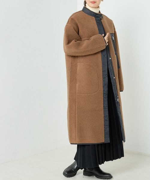 OMNES（オムネス）の「ボンディングボアロングコート（その他アウター