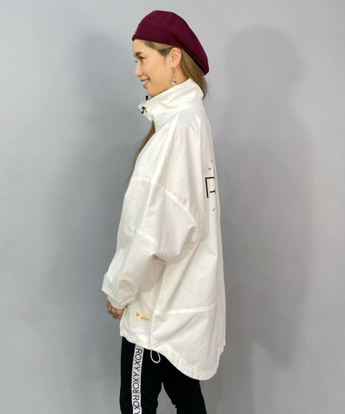 ROXY(ロキシー)の「ROXY/ロキシー ルーズシルエット/バックプリント撥水ジャケット RJK231081(その他アウター・レディース・ホワイト/ブラウン・L/M)」の4枚目の写真