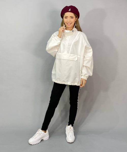 ROXY(ロキシー)の「ROXY/ロキシー ルーズシルエット/バックプリント撥水ジャケット RJK231081(その他アウター・レディース・ホワイト/ブラウン・L/M)」の6枚目の写真