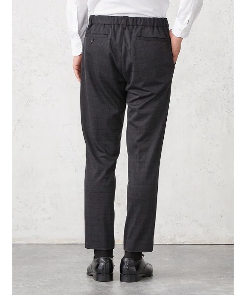Perfect Suit FActory（パーフェクトスーツファクトリー）の「【上下洗える】プチプラセットアップ　パンツ　チェック　ブラック/ネイビー（スラックス・メンズ・ブラック/ネイビー・L/LL/M/S）」の12枚目の写真