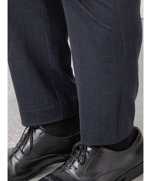 Perfect Suit FActory（パーフェクトスーツファクトリー）の「【上下洗える】プチプラセットアップ　パンツ　チェック　ブラック/ネイビー（スラックス・メンズ・ブラック/ネイビー・L/LL/M/S）」の7枚目の写真