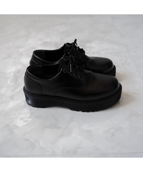 INTER FACTORY（インターファクトリー）の「【eftyus / エフティウス 】ハイソールボリュームブーツ（+7cm）（ドレスシューズ・メンズ・ブラック・25.5/26.5）」の7枚目の写真