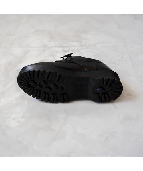 INTER FACTORY（インターファクトリー）の「【eftyus / エフティウス 】ハイソールボリュームブーツ（+7cm）（ドレスシューズ・メンズ・ブラック・25.5/26.5）」の9枚目の写真