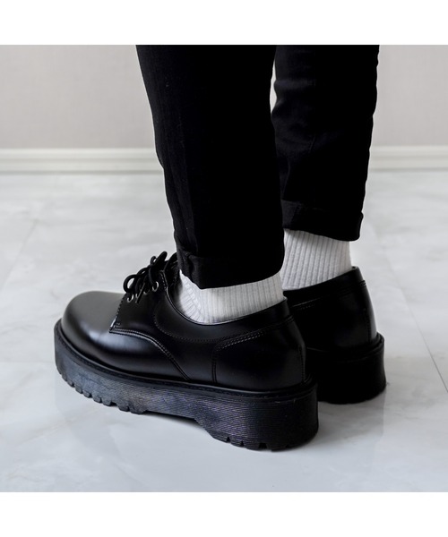 INTER FACTORY（インターファクトリー）の「【eftyus / エフティウス 】ハイソールボリュームブーツ（+7cm）（ドレスシューズ・メンズ・ブラック・25.5/26.5）」の17枚目の写真