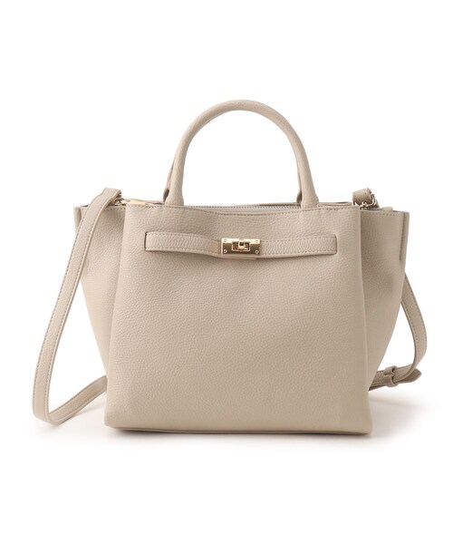 UNTITLED（アンタイトル）の「◆【セレモニー】ベルト付きソフトショルダー（ショルダーバッグ・レディース・ベージュ/ブラック・99）」の3枚目の写真