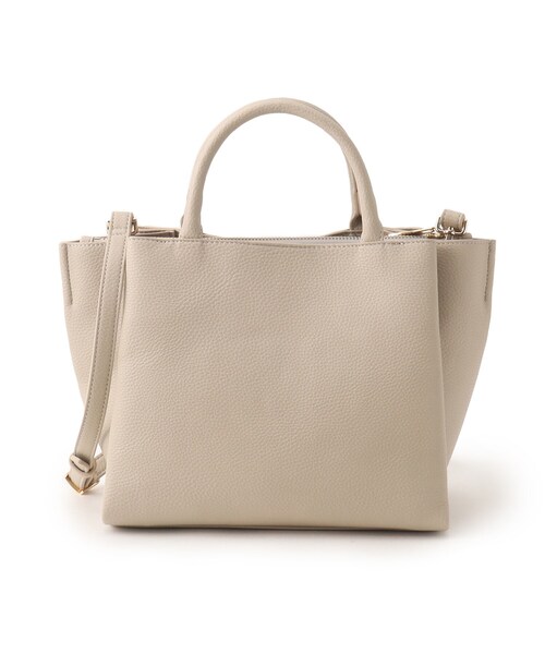 UNTITLED（アンタイトル）の「◆【セレモニー】ベルト付きソフトショルダー（ショルダーバッグ・レディース・ベージュ/ブラック・99）」の5枚目の写真