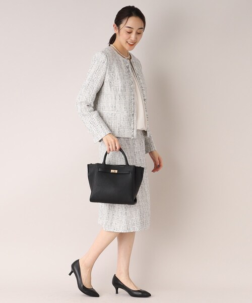 UNTITLED（アンタイトル）の「◆【セレモニー】ベルト付きソフトショルダー（ショルダーバッグ・レディース・ベージュ/ブラック・99）」の14枚目の写真