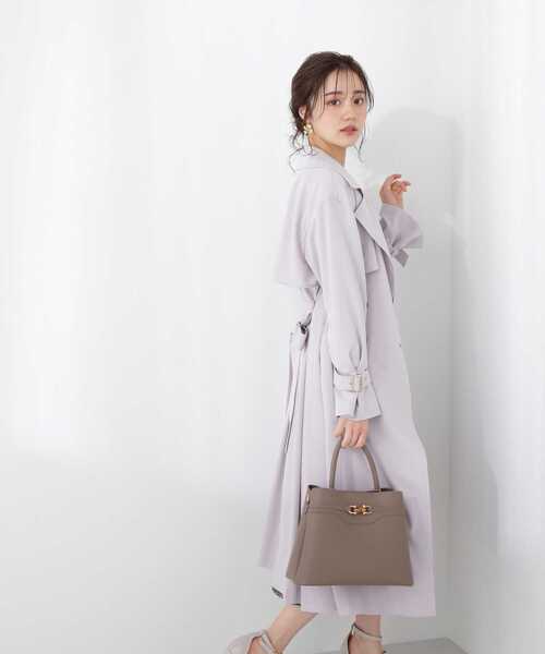 PROPORTION BODY DRESSING（プロポーションボディドレッシング）の「ベーシックテロンチ / 1213152101（ステンカラーコート・レディース・グレー/ベージュ/ライトグリーン・MEDIUM/SMALL）」の16枚目の写真