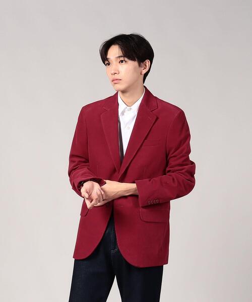 agnes b.(アニエスベー)の「UR59 VESTE コーデュロイジャケット(テーラードジャケット・メンズ・レッド系その他・48)」の2枚目の写真