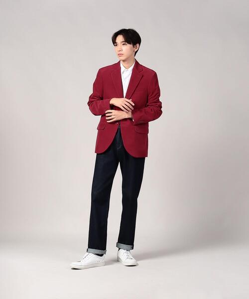 agnes b.(アニエスベー)の「UR59 VESTE コーデュロイジャケット(テーラードジャケット・メンズ・レッド系その他・48)」の4枚目の写真