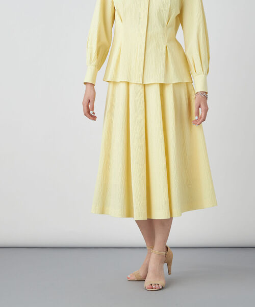 NOLLEY’S Sophi（ノーリーズソフィ）の「リップルタックフレアースカート（スカート・レディース・ホワイト/イエロー/サックスブルー・36/38/34）」の21枚目の写真