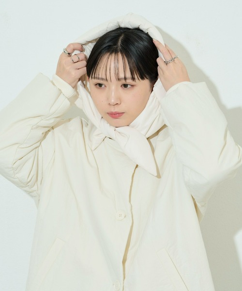 Aunt Marie's（アントマリーズ）の「中綿バラクラバ（キャップ・レディース・アイボリー/ブラック・FREE）」の8枚目の写真