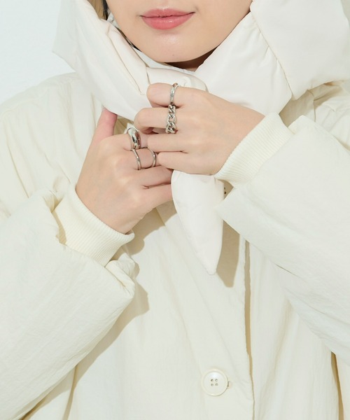 Aunt Marie's（アントマリーズ）の「中綿バラクラバ（キャップ・レディース・アイボリー/ブラック・FREE）」の10枚目の写真