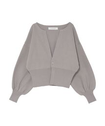 LAGUNAMOON | ボリュームスリーブショートニットカーディガン(カーディガン/ボレロ)