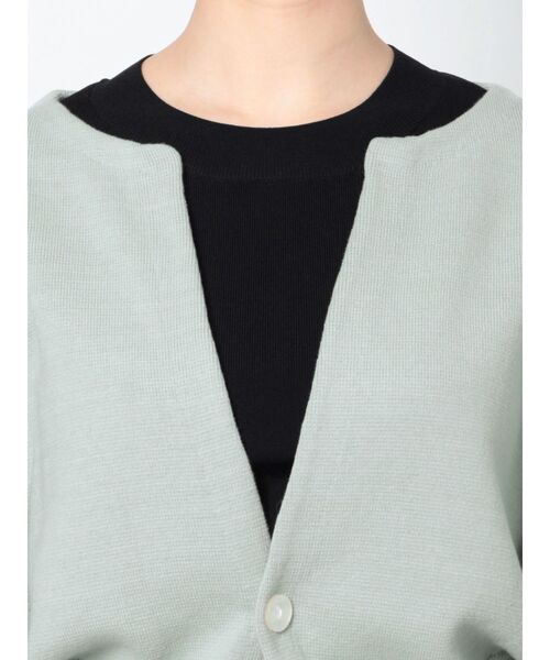 LAGUNAMOON(ラグナムーン)の「ボリュームスリーブショートニットカーディガン(カーディガン/ボレロ・レディース・ホワイト/ミント/ライトグレー・FREE)」の16枚目の写真
