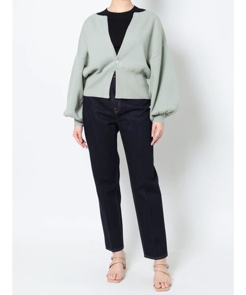 LAGUNAMOON(ラグナムーン)の「ボリュームスリーブショートニットカーディガン(カーディガン/ボレロ・レディース・ホワイト/ミント/ライトグレー・FREE)」の20枚目の写真