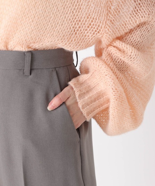 Heather（ヘザー）の「Color Flare Pants　174737（スラックス・レディース・ブルー/アイボリー/グリーン/ブラック/ピンク/イエロー/グレー/ピンク系・S/M）」の12枚目の写真