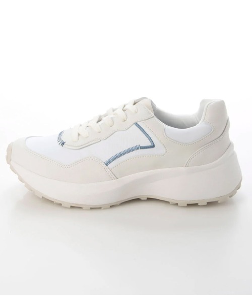 Lucida（ルシーダ）の「【Orion/オリオン】 サイドデザインボリュームスニーカー（スニーカー・レディース・ホワイト×ブルー/ブラック×イエロー/ベージュ系その他2/ベージュ系その他・35/36/37/38/39）」の9枚目の写真