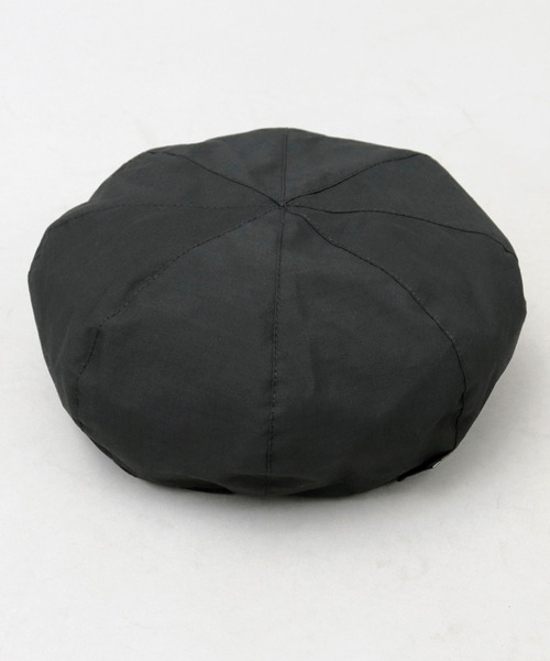 Basiquenti（ベーシックエンティ）の「CORDURAナイロン×オーガニックコットン（日本製生地） リップストップ コーデュラコットン ベレー帽（ハンチング/ベレー帽・メンズ・ベージュ/ブラック/グレー/カーキ・FREE）」の22枚目の写真