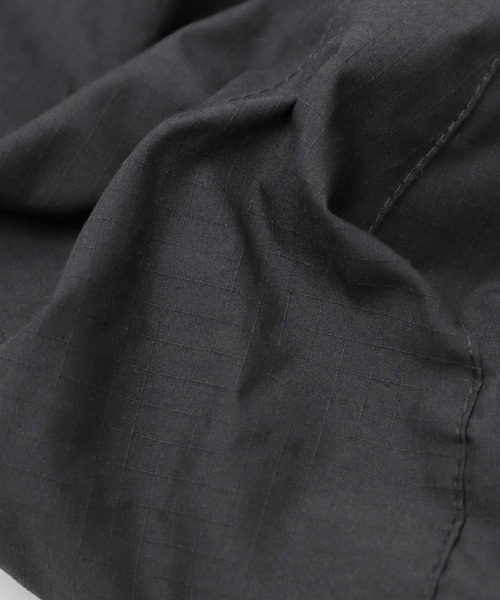 Basiquenti（ベーシックエンティ）の「CORDURAナイロン×オーガニックコットン（日本製生地） リップストップ コーデュラコットン ベレー帽（ハンチング/ベレー帽・メンズ・ベージュ/ブラック/グレー/カーキ・FREE）」の15枚目の写真