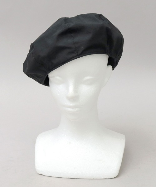 Basiquenti（ベーシックエンティ）の「CORDURAナイロン×オーガニックコットン（日本製生地） リップストップ コーデュラコットン ベレー帽（ハンチング/ベレー帽・メンズ・ベージュ/ブラック/グレー/カーキ・FREE）」の12枚目の写真