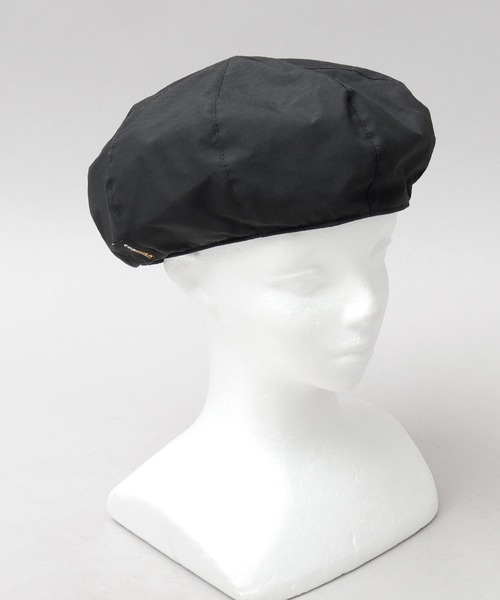 Basiquenti（ベーシックエンティ）の「CORDURAナイロン×オーガニックコットン（日本製生地） リップストップ コーデュラコットン ベレー帽（ハンチング/ベレー帽・メンズ・ベージュ/ブラック/グレー/カーキ・FREE）」の17枚目の写真