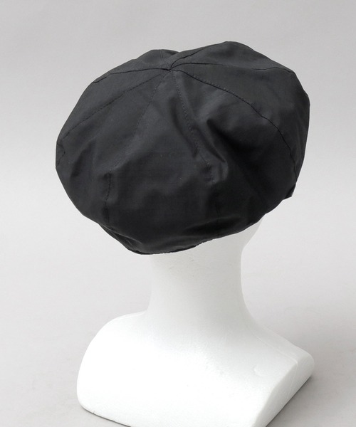 Basiquenti（ベーシックエンティ）の「CORDURAナイロン×オーガニックコットン（日本製生地） リップストップ コーデュラコットン ベレー帽（ハンチング/ベレー帽・メンズ・ベージュ/ブラック/グレー/カーキ・FREE）」の16枚目の写真