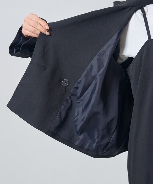 PUBLUX（パブリュクス）の「PUBLUX/パブリュクス 【3way】ショートトレンチジャケット＋キャミワンピースセットアップ（トレンチコート・レディース・ブラック/ベージュ・ﾌﾘ-）」の11枚目の写真