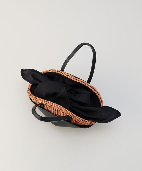 Aresense(アーセンス)の「BAGMATI/バグマティー Leather × Wicker Bag/レザー×籐 かごバッグ(かごバッグ・レディース・ブラック・ONE SIZE)」の9枚目の写真