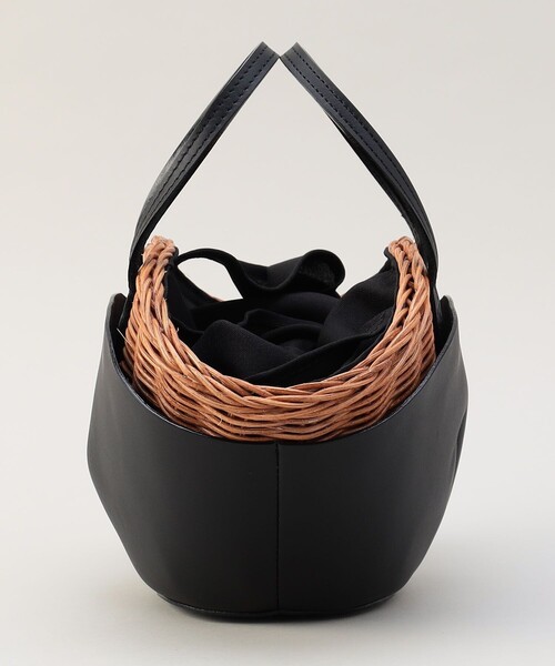 Aresense(アーセンス)の「BAGMATI/バグマティー Leather × Wicker Bag/レザー×籐 かごバッグ(かごバッグ・レディース・ブラック・ONE SIZE)」の11枚目の写真
