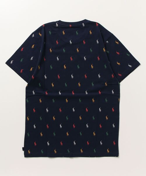 POLO RALPH LAUREN UNDERWEAR（ポロラルフローレンアンダーウェア）の「【POLO RALPH LAUREN】マルチカラーポロプレイヤープリント ショートスリーブクルーネックシャツ（インナーウェア/肌着・メンズ・ネイビー・MEDIUM/LARGE）」の7枚目の写真